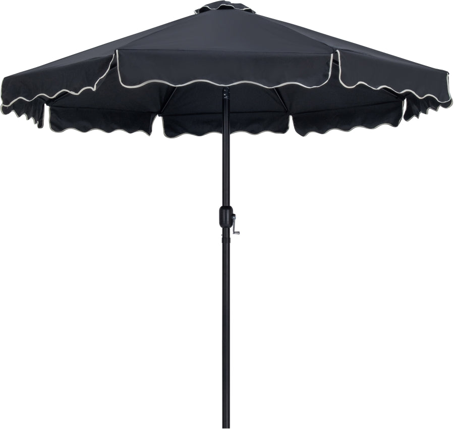 Amalfi Water Resistant Fabric And Aluminum Patio Umbrella With Base Set