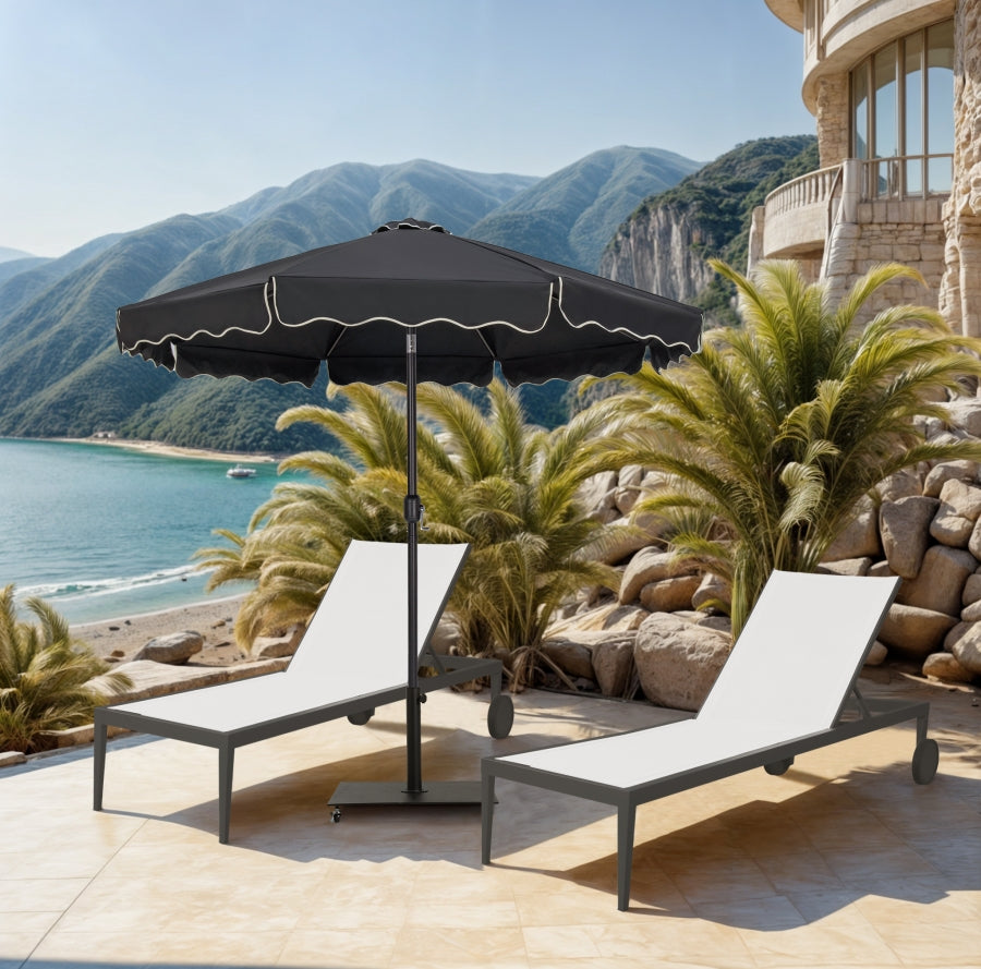 Amalfi Water Resistant Fabric And Aluminum Patio Umbrella