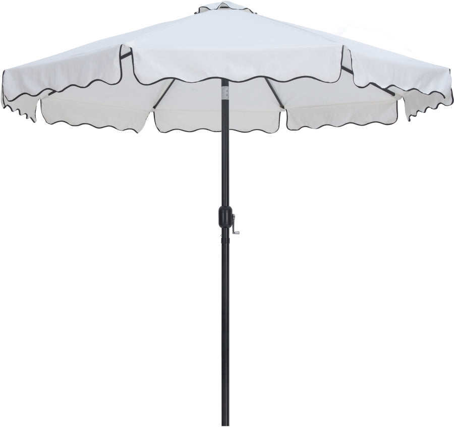Amalfi Water Resistant Fabric And Aluminum Patio Umbrella With Base Set