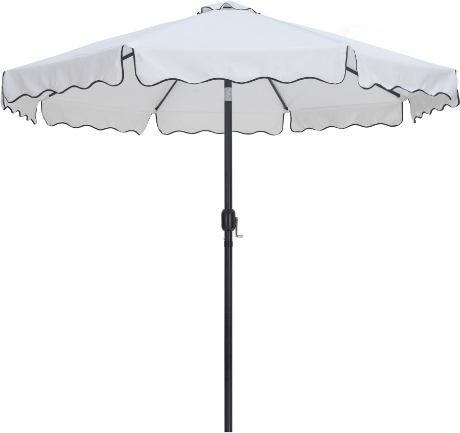 Amalfi Water Resistant Fabric And Aluminum Patio Umbrella With Base Set