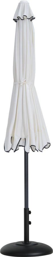 Amalfi Water Resistant Fabric And Aluminum Patio Umbrella With Base Set
