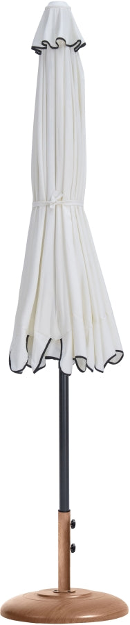 Amalfi Water Resistant Fabric And Aluminum Patio Umbrella With Base Set