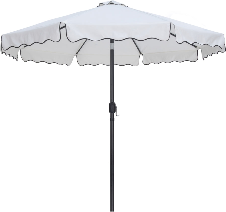 Amalfi Water Resistant Fabric And Aluminum Patio Umbrella With Base Set