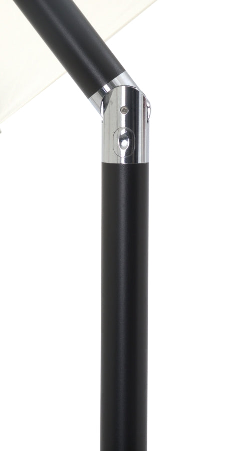 Amalfi Water Resistant Fabric And Aluminum Patio Umbrella With Base Set