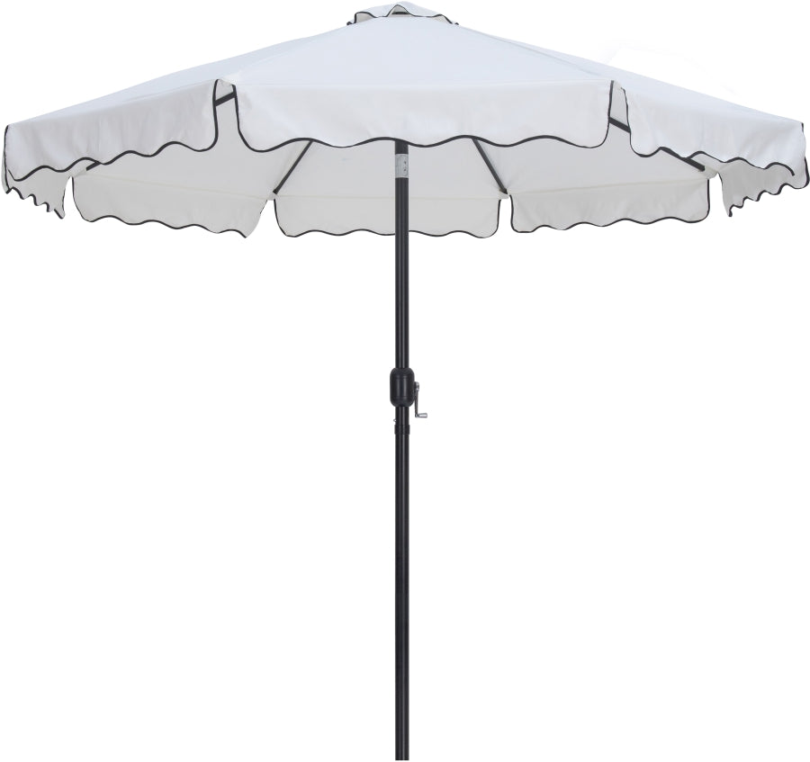 Amalfi Water Resistant Fabric And Aluminum Patio Umbrella With Base Set