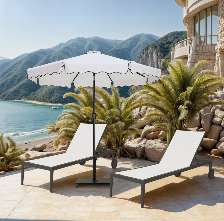 Amalfi Water Resistant Fabric And Aluminum Patio Umbrella