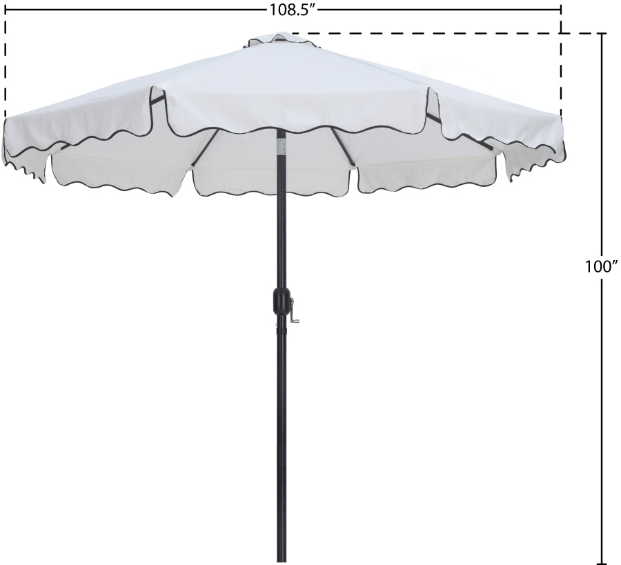 Amalfi Water Resistant Fabric And Aluminum Patio Umbrella