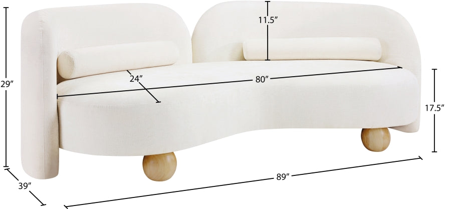 Daphne Chenille Fabric Sofa