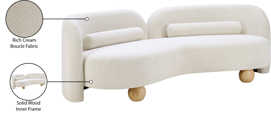 Daphne Boucle Fabric Sofa