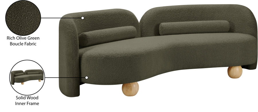 Daphne Boucle Fabric Sofa