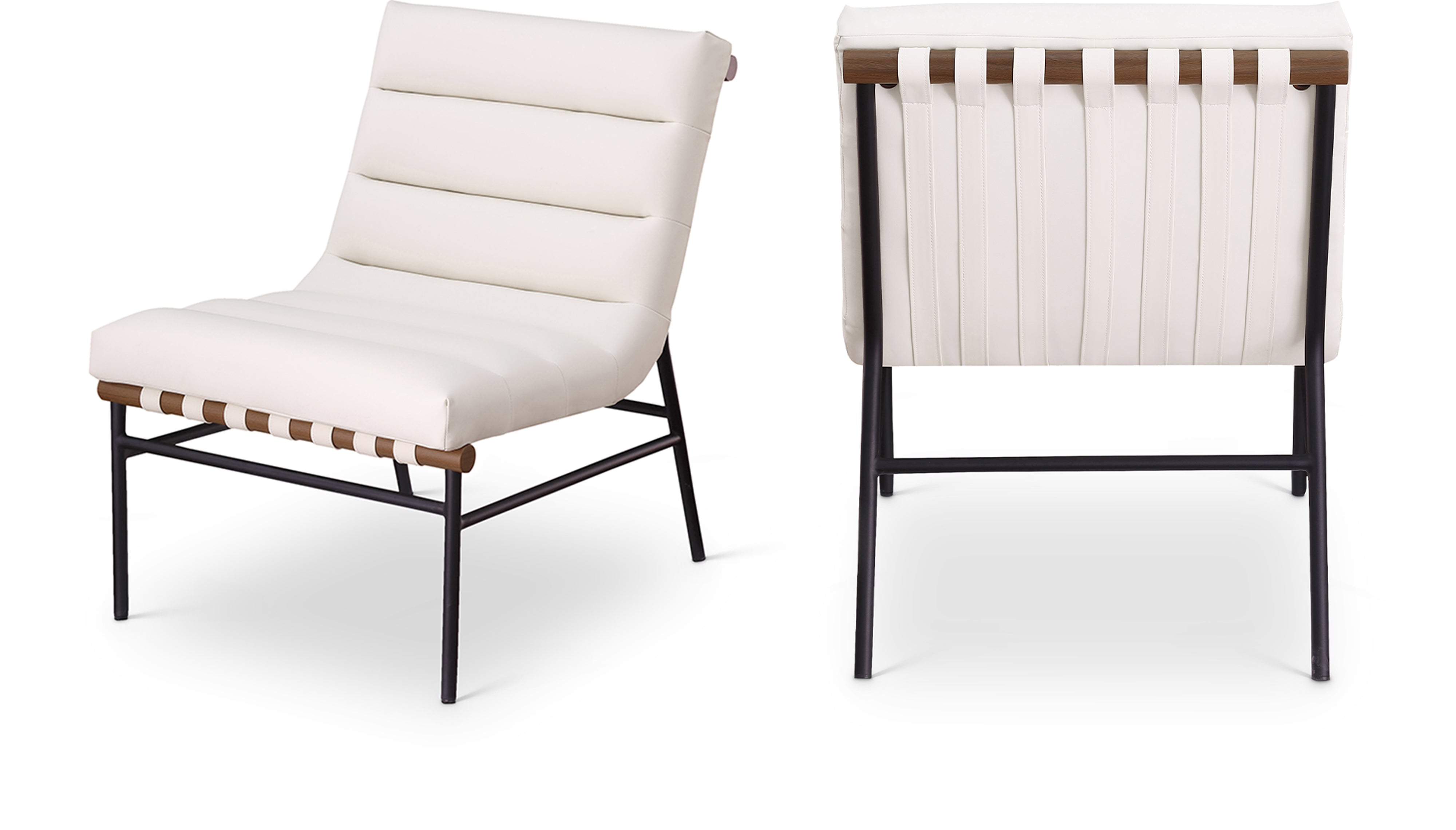 Fauteuil d'appoint rembourré en chenille Vivi 