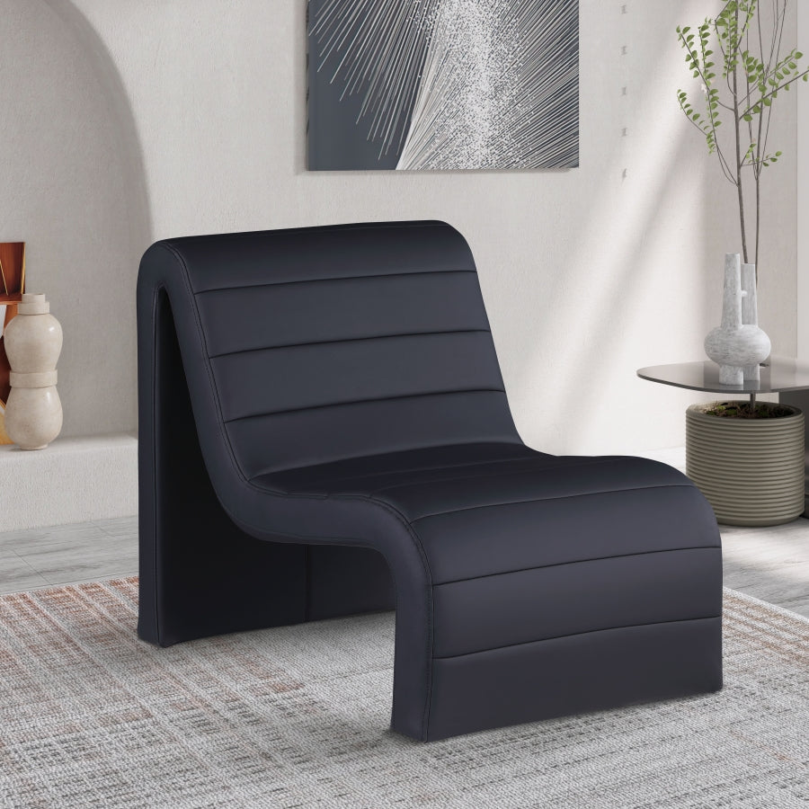 Ivy Vegan Leather Upholstered Accent Chair