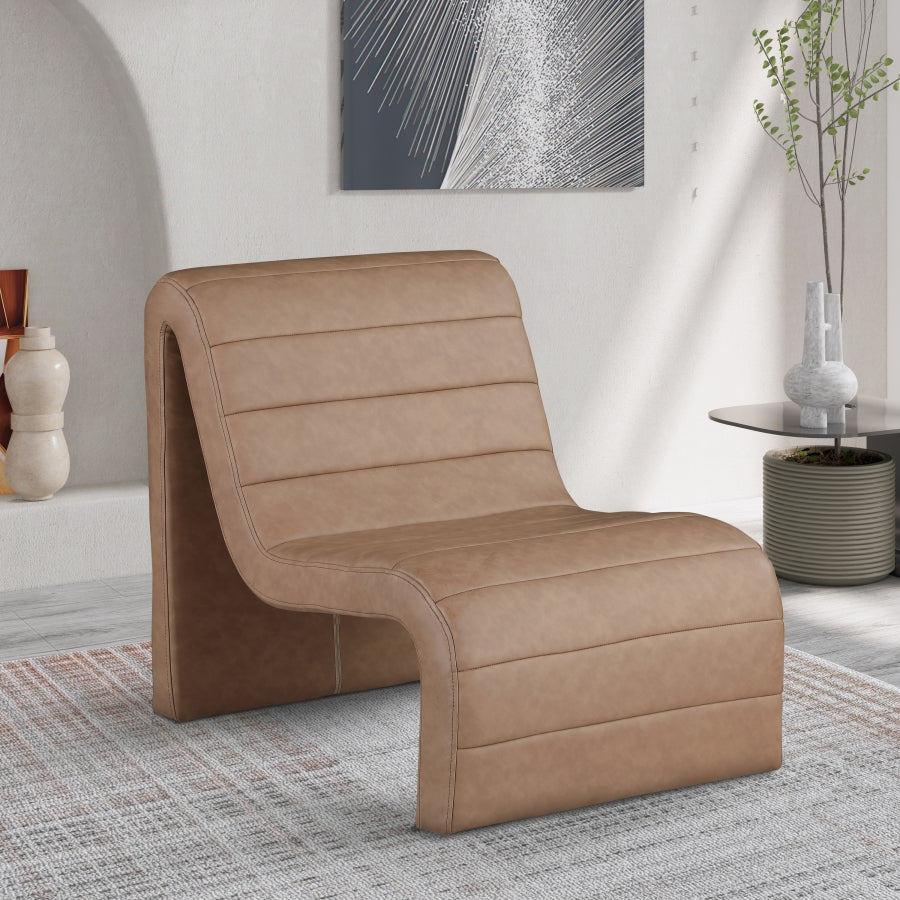 Ivy Vegan Leather Upholstered Accent Chair