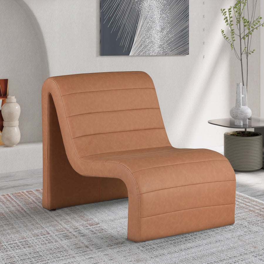 Ivy Vegan Leather Upholstered Accent Chair