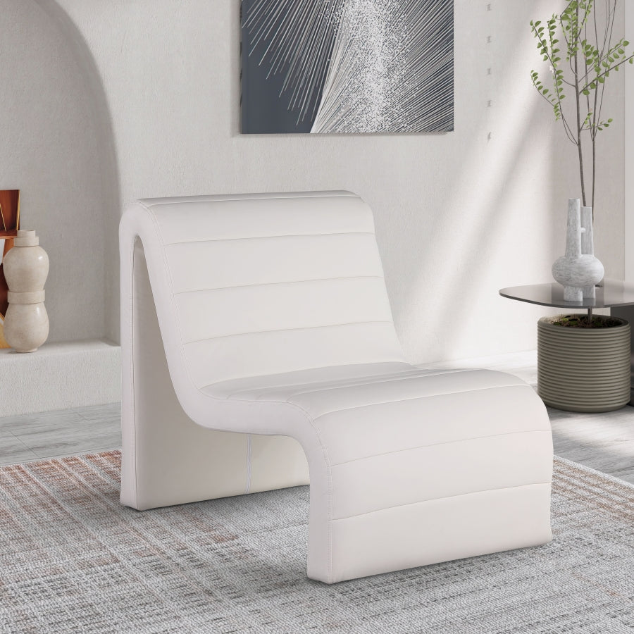 Ivy Vegan Leather Upholstered Accent Chair