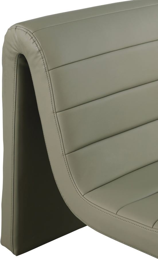 Ivy Vegan Leather Upholstered Accent Chair