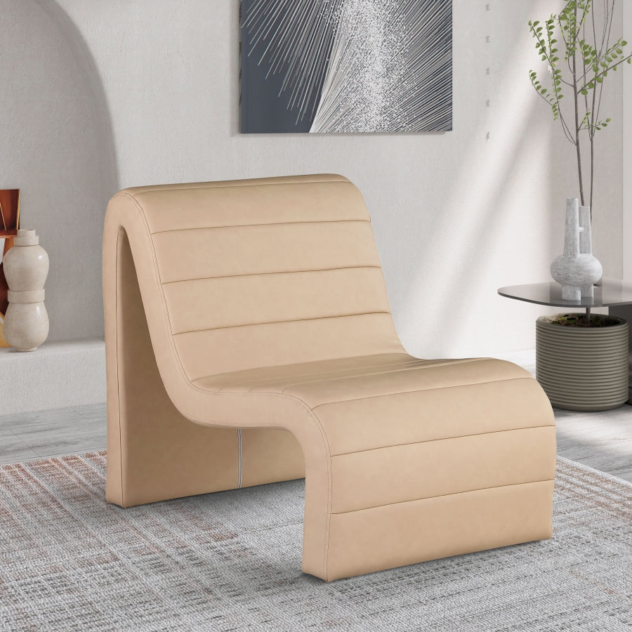 Ivy Vegan Leather Upholstered Accent Chair