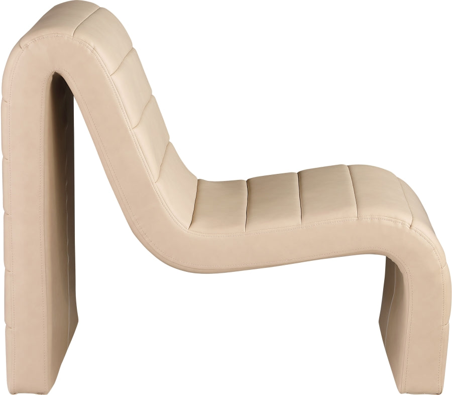 Ivy Vegan Leather Upholstered Accent Chair