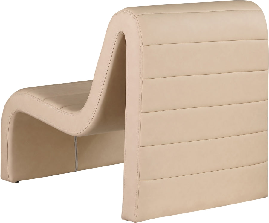 Ivy Vegan Leather Upholstered Accent Chair