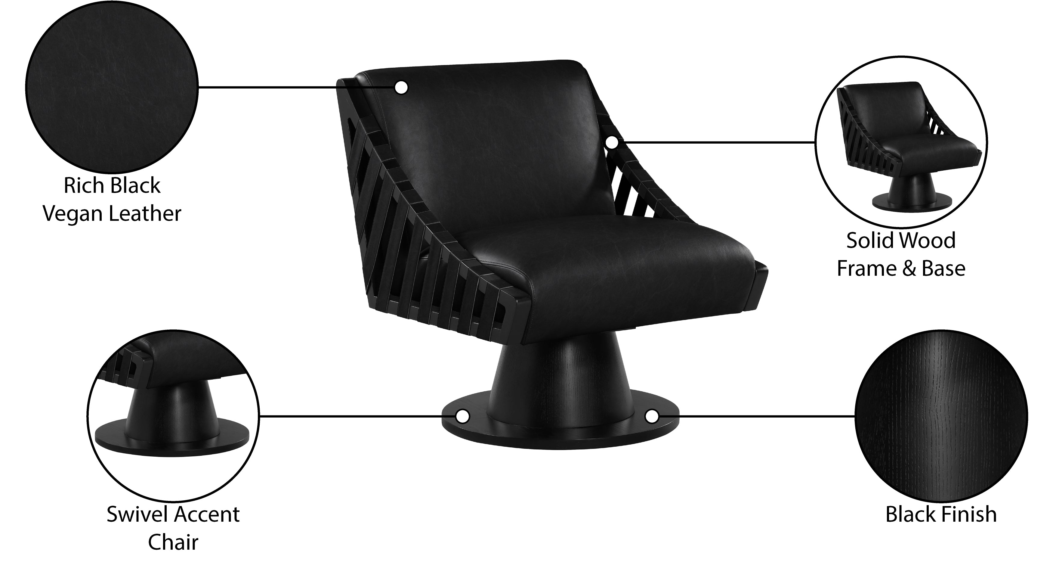 Fauteuil d'appoint rembourré en chenille Vivi 