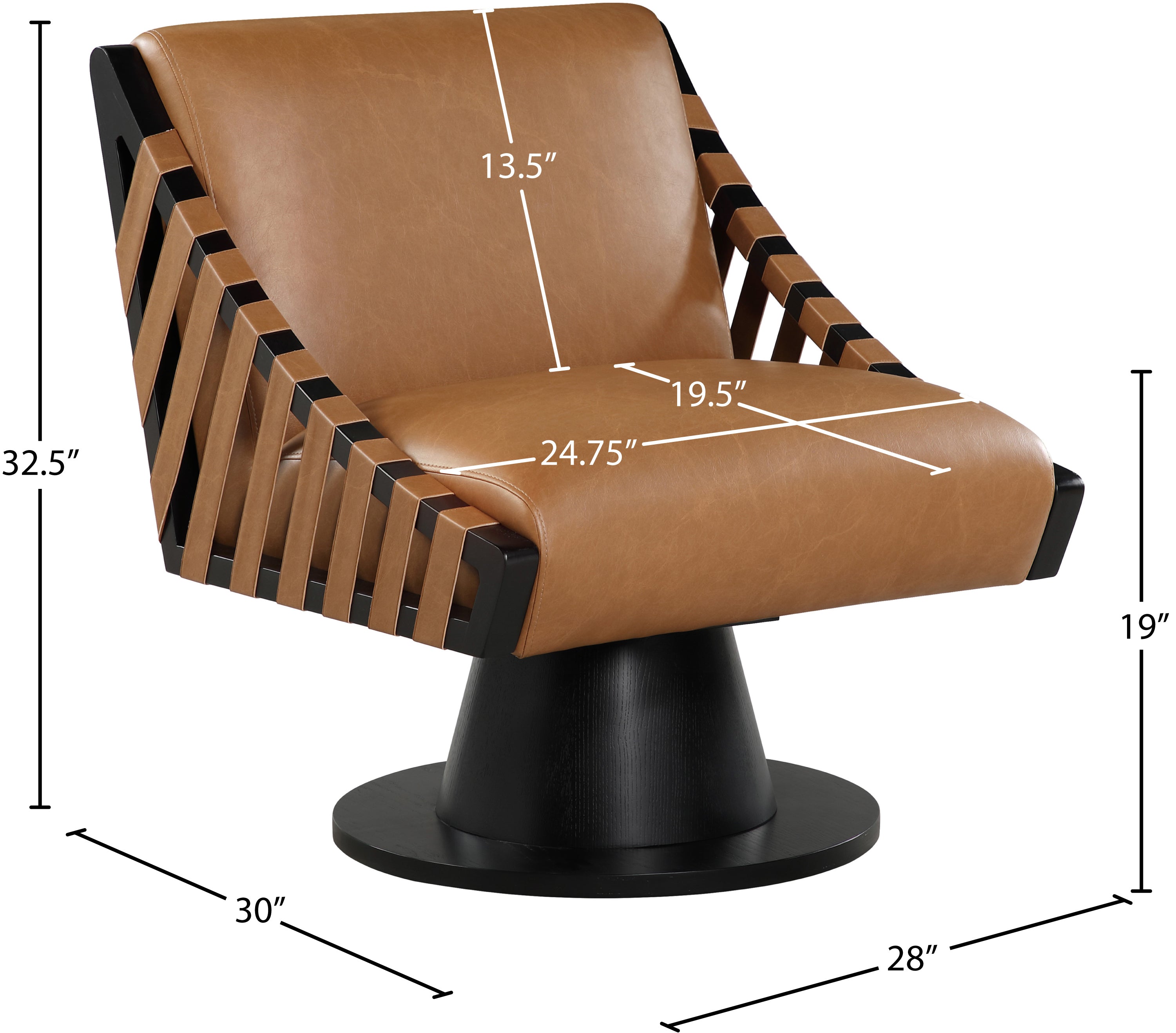 Fauteuil d'appoint rembourré en chenille Vivi 