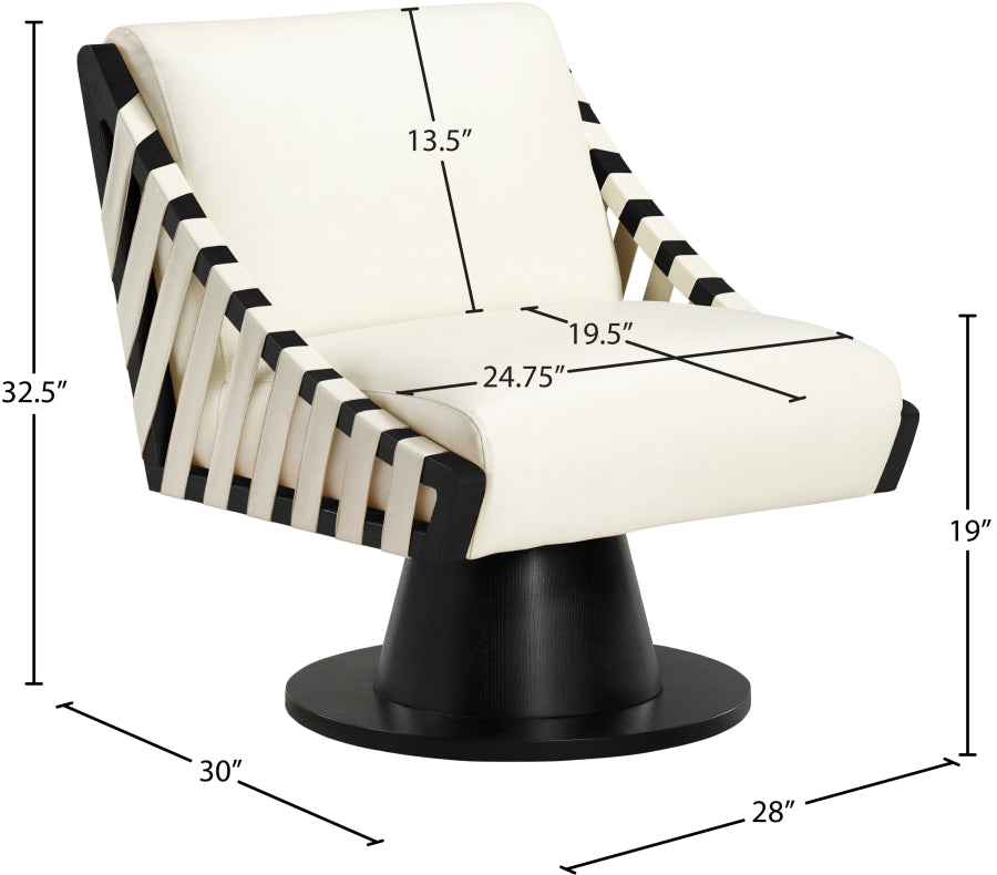Fauteuil d'appoint rembourré en chenille Vivi 