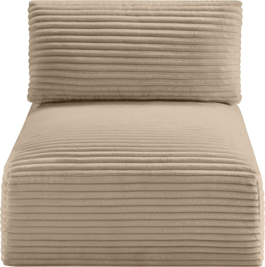 Shaggy Corduroy Performance Fabric Upholstered Accent Chair