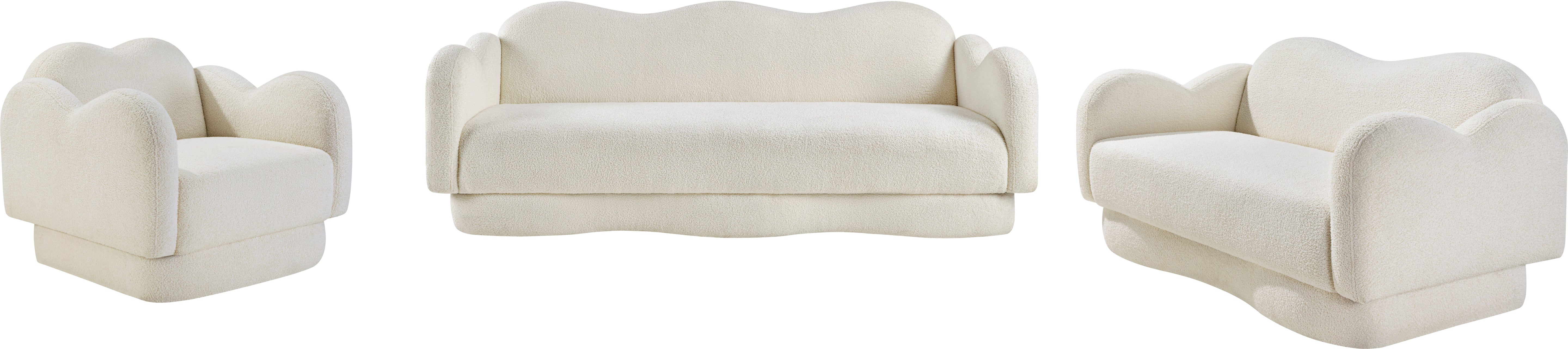 Bloom Teddy Fabric Upholstered Sofa