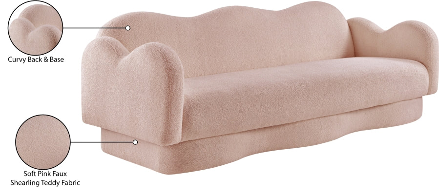 Bloom Teddy Fabric Upholstered Sofa