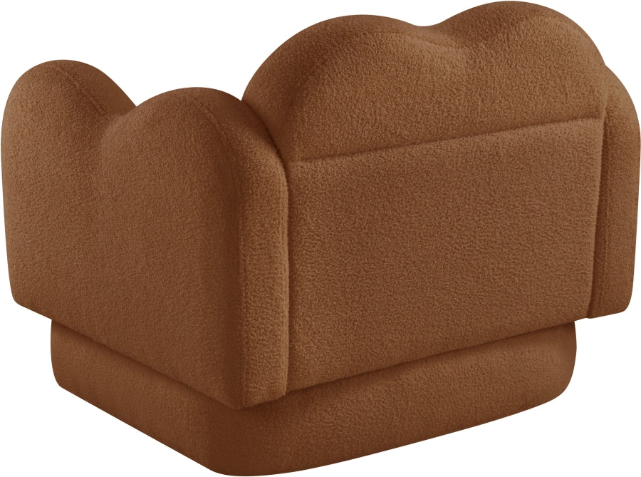 Fauteuil d'appoint rembourré en chenille Vivi 