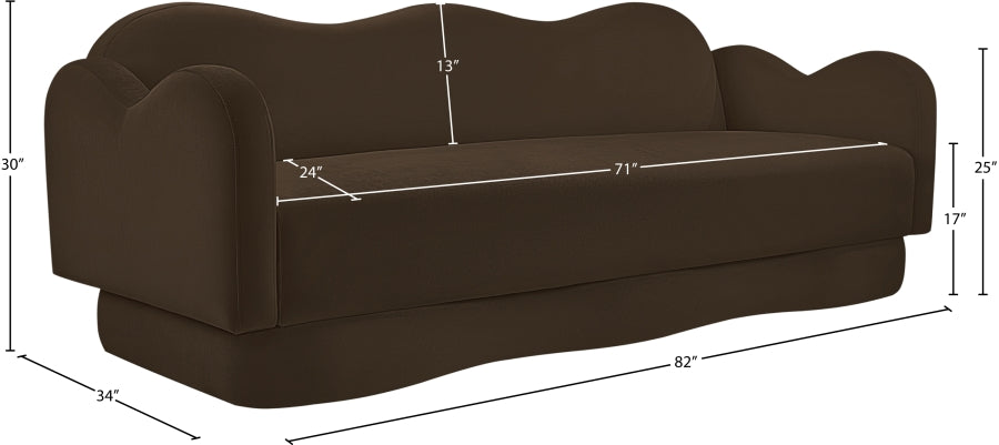 Bloom Velvet Upholstered Sofa