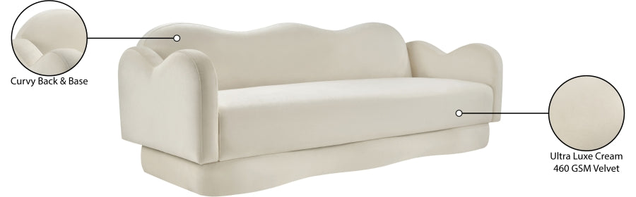 Bloom Velvet Upholstered Sofa