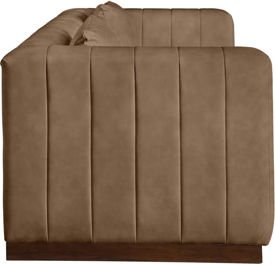 Mallina Vegan Leather Upholstered Sofa