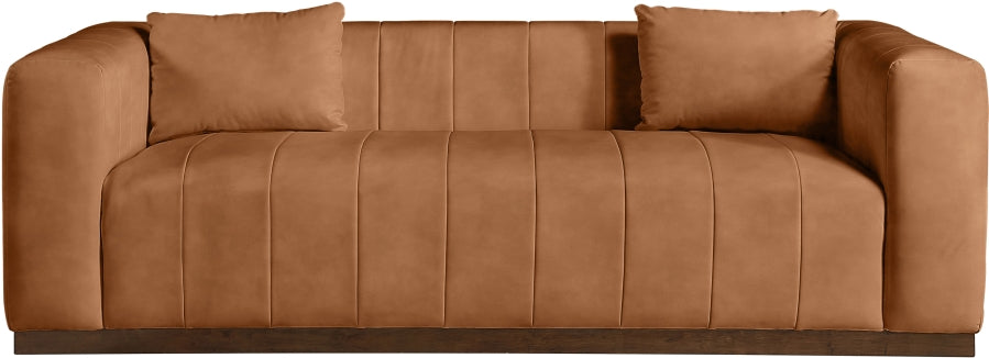 Mallina Vegan Leather Upholstered Sofa