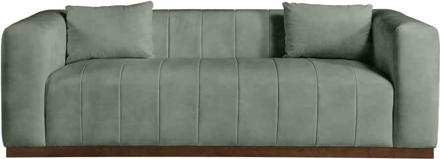 Mallina Vegan Leather Upholstered Sofa