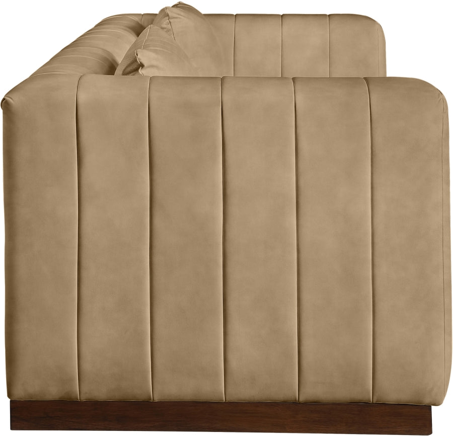 Mallina Vegan Leather Upholstered Sofa