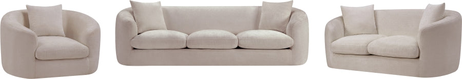 Penelope Chenille Fabric Upholstered Sofa