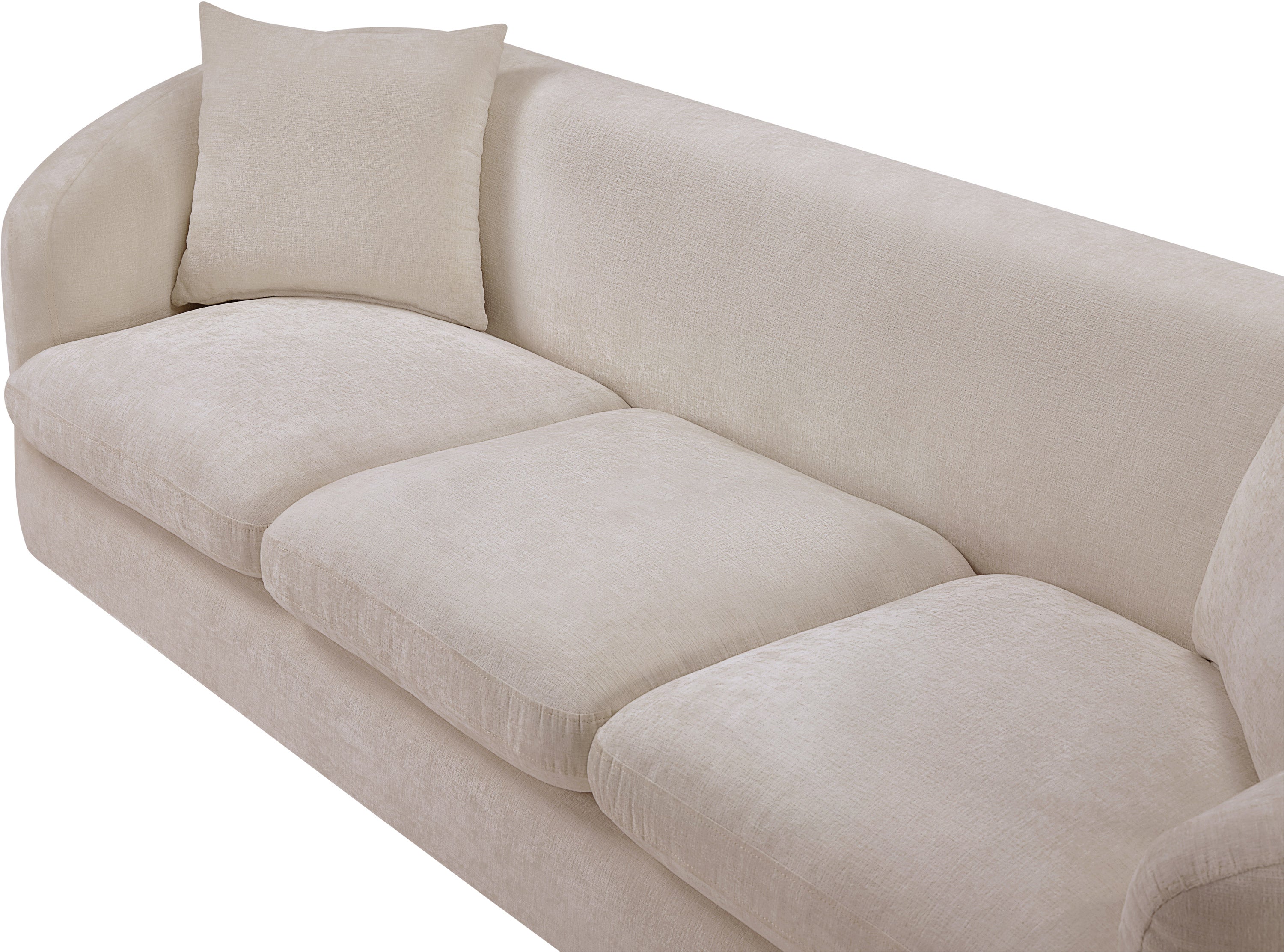 Penelope Chenille Fabric Upholstered Sofa