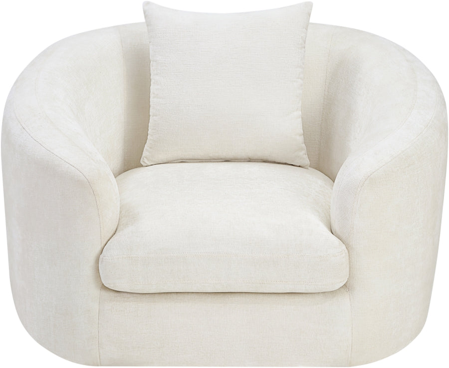 Fauteuil d'appoint rembourré en chenille Vivi 