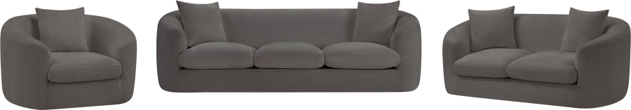 Penelope Chenille Fabric Upholstered Sofa