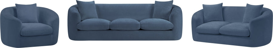 Penelope Chenille Fabric Upholstered Sofa