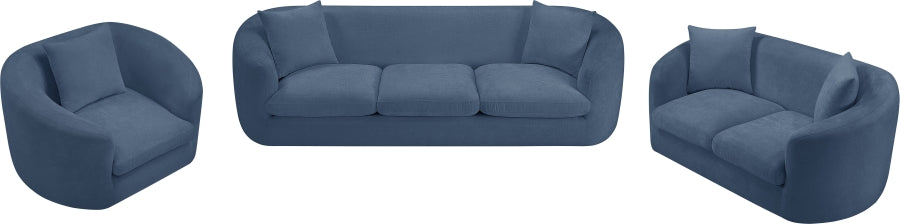 Penelope Chenille Fabric Upholstered Sofa