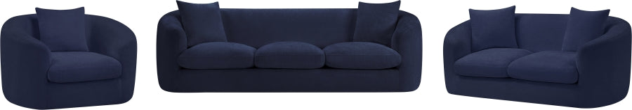 Penelope Chenille Fabric Upholstered Sofa