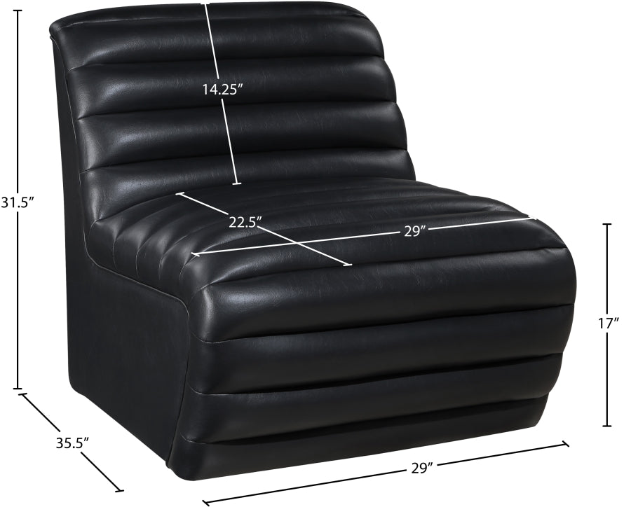 Fauteuil d'appoint rembourré en chenille Vivi 