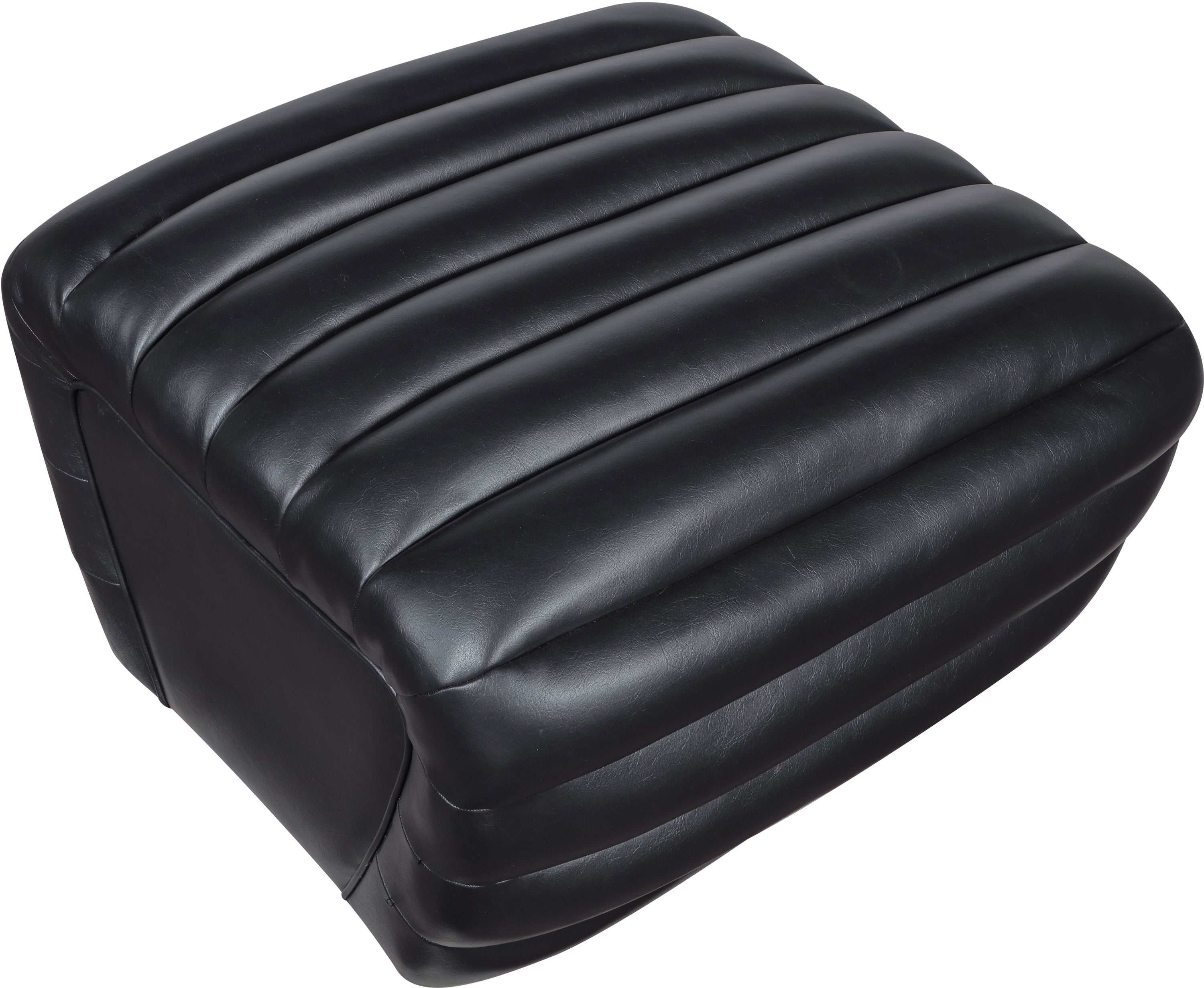 Vega Vegan Leather Upholstered Ottoman