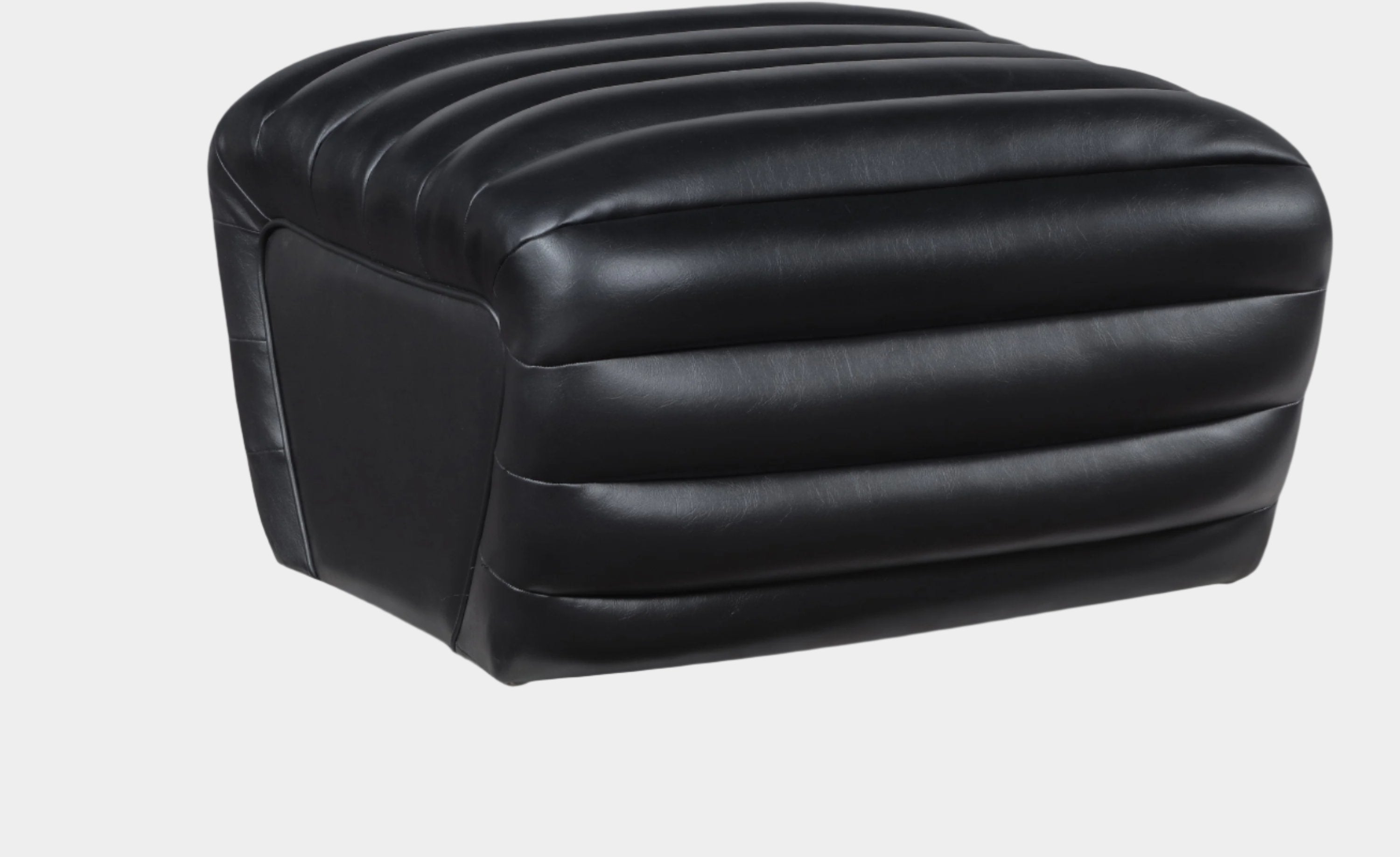 Vega Vegan Leather Upholstered Ottoman