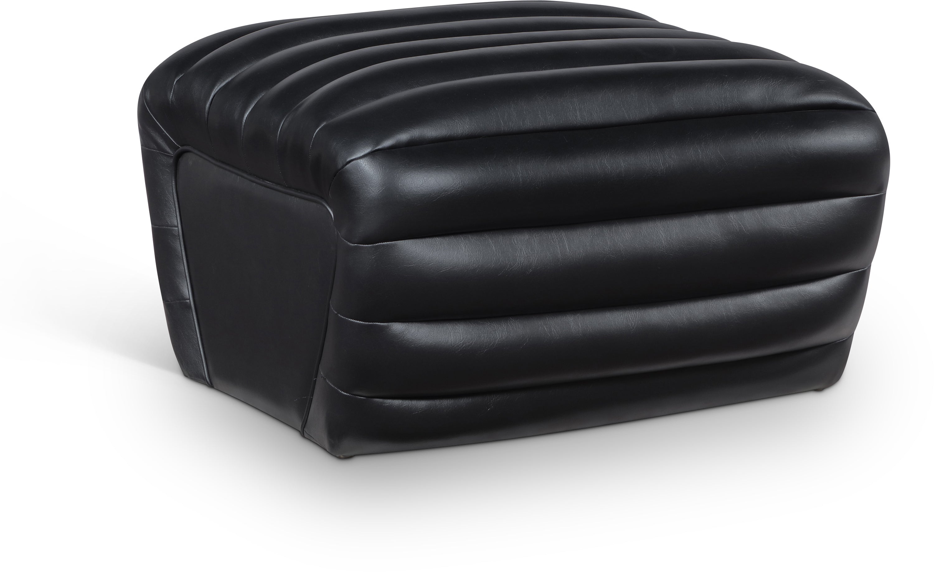 Vega Vegan Leather Upholstered Ottoman