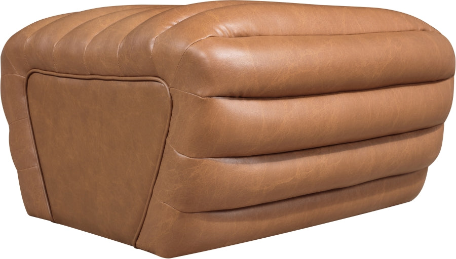 Vega Vegan Leather Upholstered Ottoman