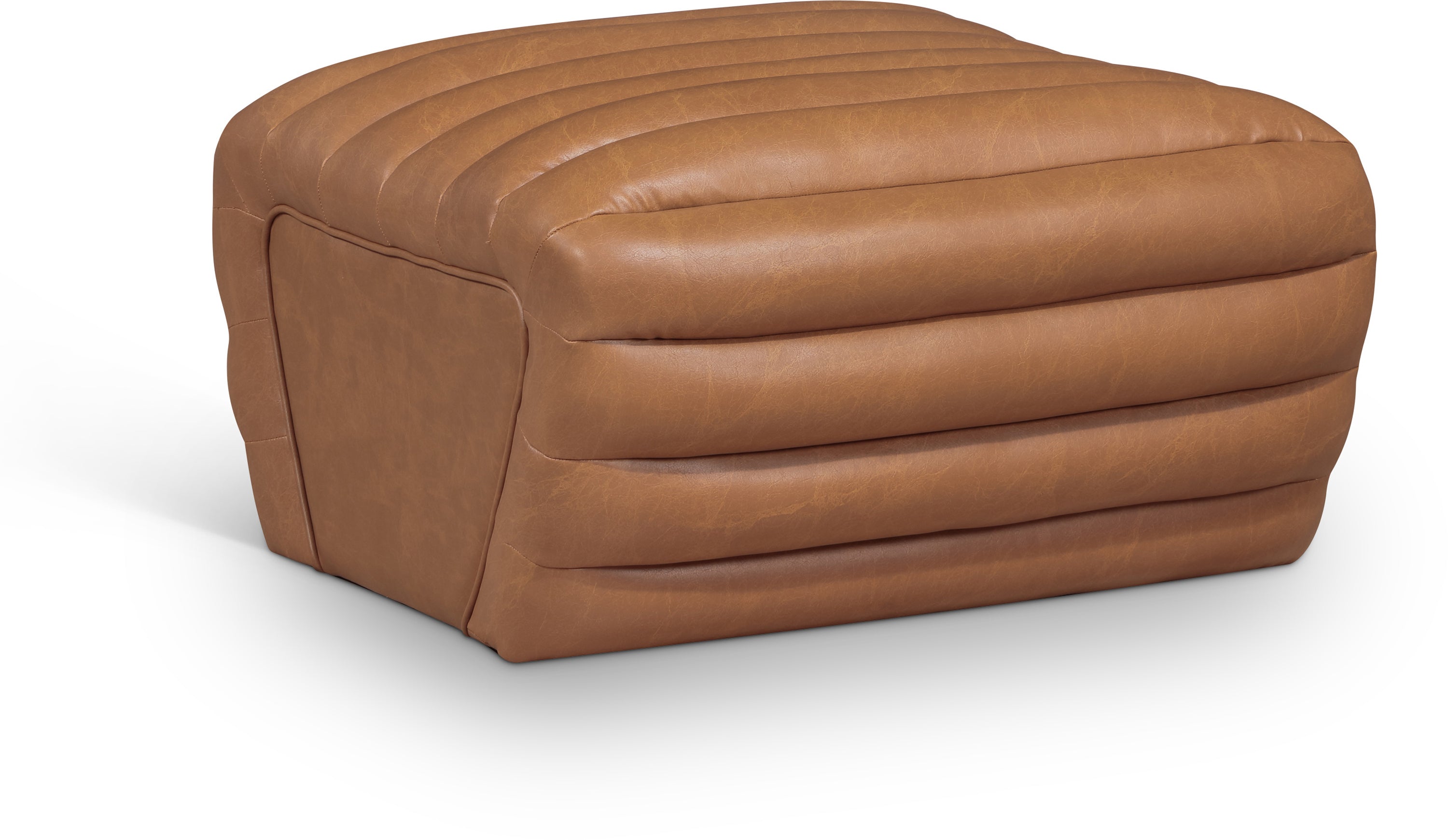 Vega Vegan Leather Upholstered Ottoman