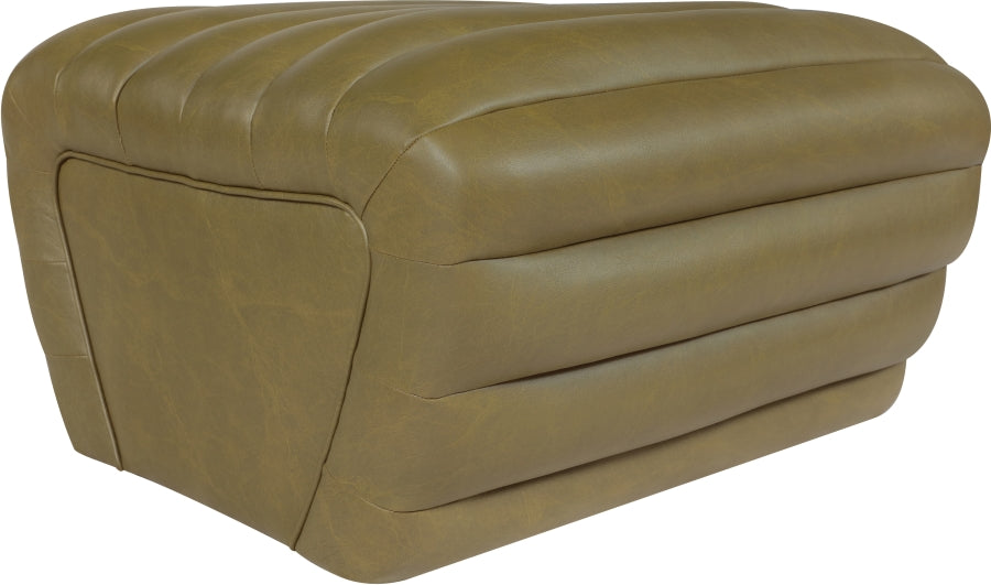 Vega Vegan Leather Upholstered Ottoman